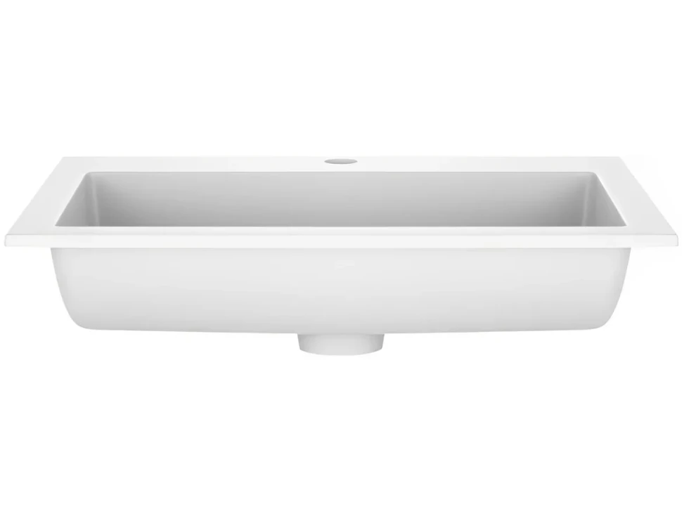Тумба с раковиной Vincea Chiara 2D 60, 2 ящика, темный дуб, с белой раковиной