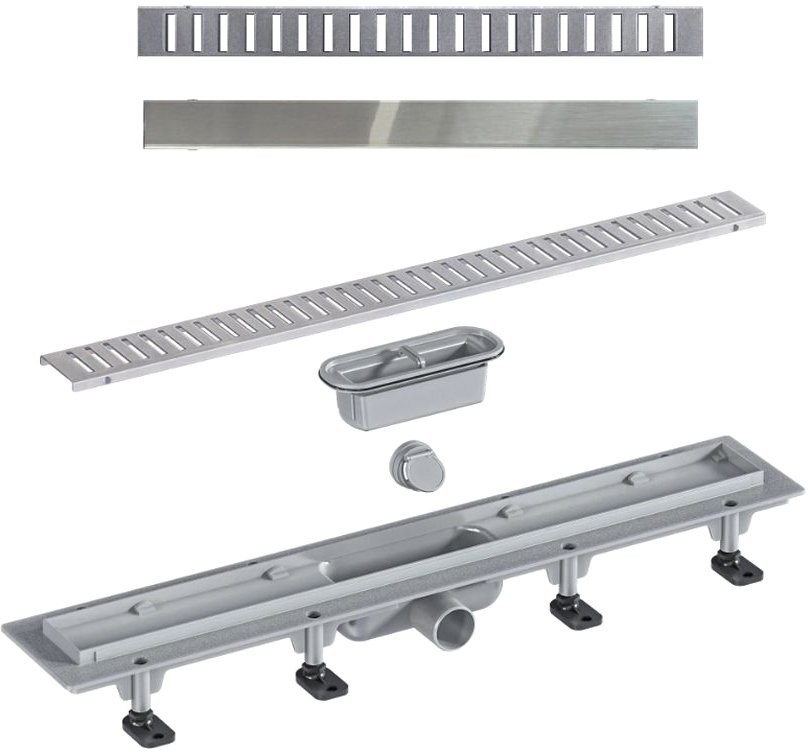 Душевой трап Good Door ТЛ00006 84,5x5,3 см, серый