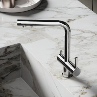 Смеситель для кухни Sancos Foster, с краном под фильтр для питьевой воды, хром, SC4014СH
