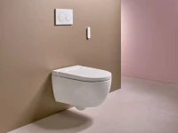 Умный унитаз подвесной Geberit AquaClean Alba безободковый, с биде