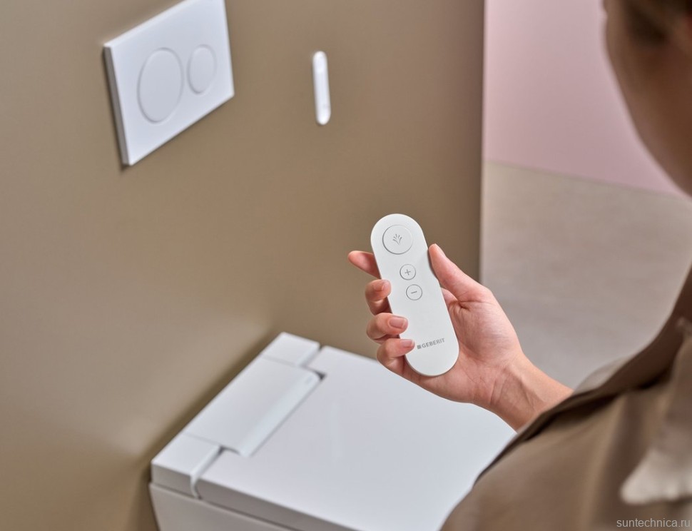 Умный унитаз подвесной Geberit AquaClean Alba безободковый, с биде