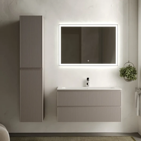 Мебель для ванной комнаты Sancos Snob R 100 см, doha soft