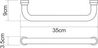 Поручень Wasserkraft K-1066White белый