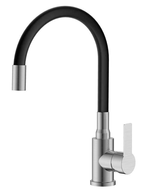 Смеситель для кухни Agger Easy A3100522 с гибким изливом, сатин матовый