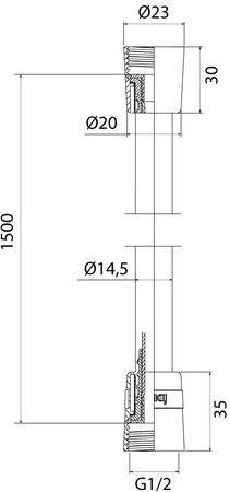 Душевой шланг IDDIS A50711 1.5 150 см
