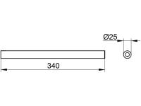 Полотенцедержатель Keuco Reva 12822010000 хром Полотенцедержатель Keuco Reva 12822010000 хром
