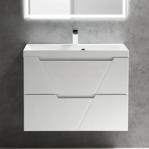 Тумба под раковину BelBagno Vittoria 80 подвесная, bianco opaco