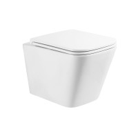 Унитаз подвесной BelBagno Ardente-Tor BB520CH-TOR/SC безободковый, с микролифтом, смыв торнадо, белый глянцевый