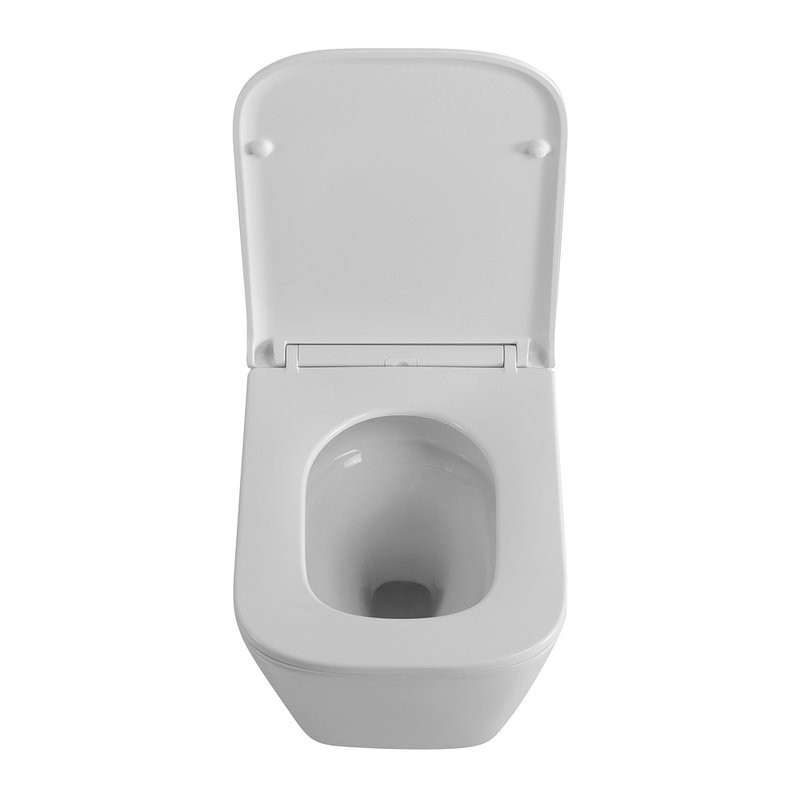 Унитаз подвесной BelBagno Ardente-Tor BB520CH-TOR/SC безободковый, с микролифтом, смыв торнадо, белый глянцевый