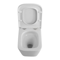 Унитаз подвесной BelBagno Ardente-Tor BB520CH-TOR/SC безободковый, с микролифтом, смыв торнадо, белый глянцевый