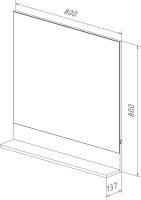 Зеркало Lemark Romance 80