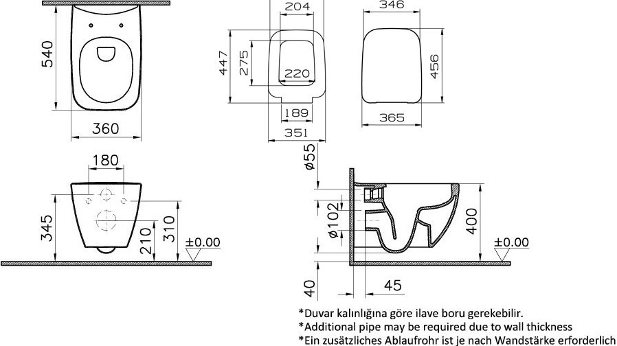 Комплект VitrA Shift 9855B003-7200