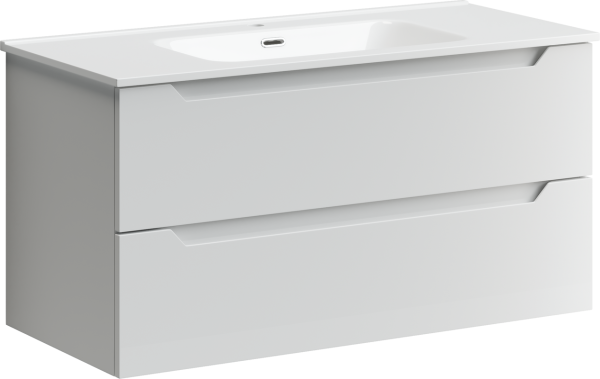 Тумба под раковину Sancos Norma 2.0 99 см белый глянец