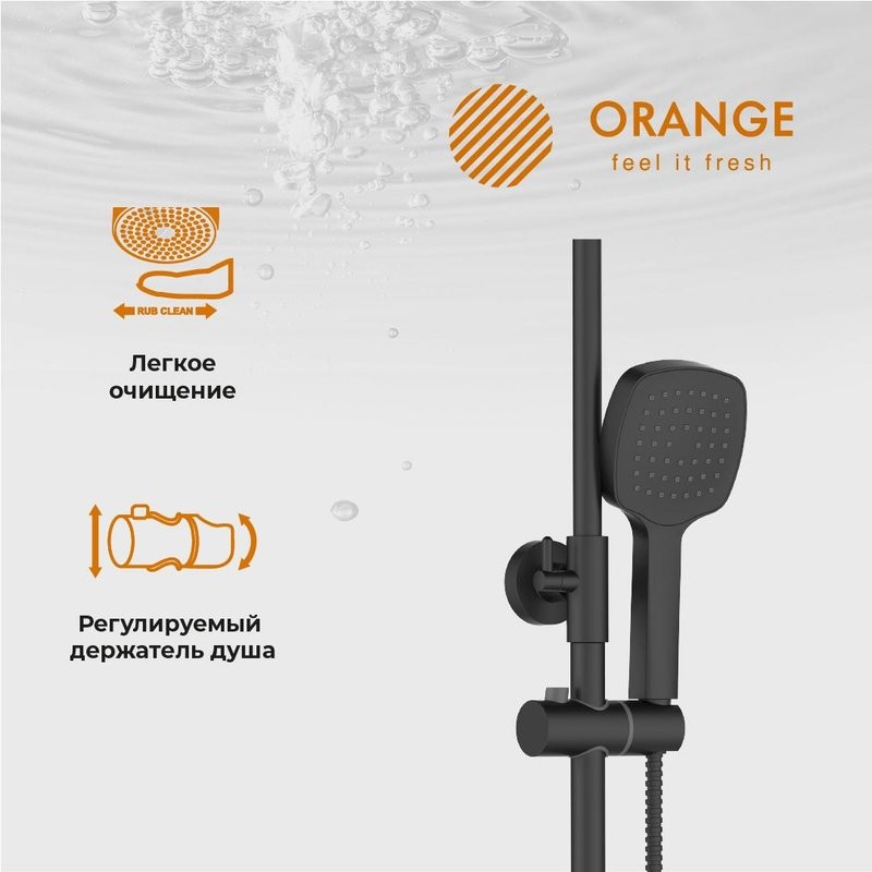 Душевая стойка Orange Thermo Thermo T02S4-911b