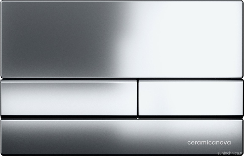 Комплект Унитаз подвесной Ceramicanova Play CN3001 безободковый, с микролифтом + Инсталляция Envision CN1002CH + Кнопка Flat, хром