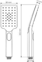 Душевая лейка Wasserkraft Aisch A201