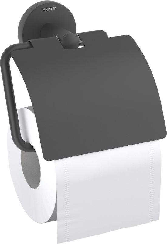 Держатель туалетной бумаги AQUATEK Оберон AQ4209MB матовый черный