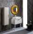 Мебель для ванной Armadi Art Vallessi Avangarde Linea 80, белая, с накладной раковиной