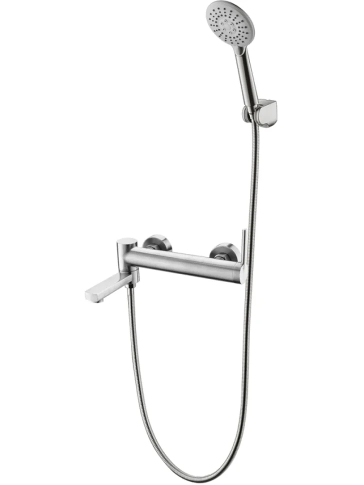 Смеситель для ванны с душем BelBagno Etna ETN-SET-VDH-IN сатин