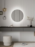 Зеркало круглое CONTINENT Led Ajour 80 см, сенсорное, с подсветкой