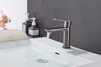 Смеситель для раковины Haiba HB10639-3 оружейная сталь Смеситель для раковины Haiba HB10639-3 оружейная сталь