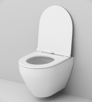 Комплект Унитаз подвесной AM.PM Spirit V2.0 с микролифтом + Инсталляция EWRIKA ProLT 0026-2020 + Кнопка 0054 черная матовая
