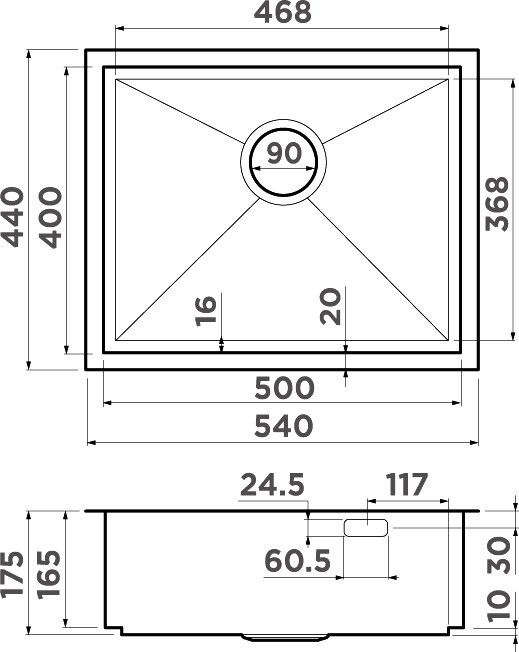 Комплект Мойка Omoikiri Kasen 54-16 INT LG светлое золото + Измельчитель Nagare slim 900