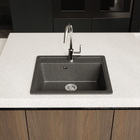 Мойка кухонная Domaci Болонья М-09-007 антрацит Мойка кухонная Domaci Болонья М-09-007 антрацит
