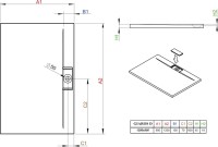 Поддон для душа Radaway Giaros D 90x120 с сифоном