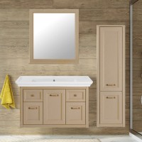 Мебель для ванной комнаты ASB-Woodline Толедо 105 капучино Мебель для ванной комнаты ASB-Woodline Толедо 105 капучино