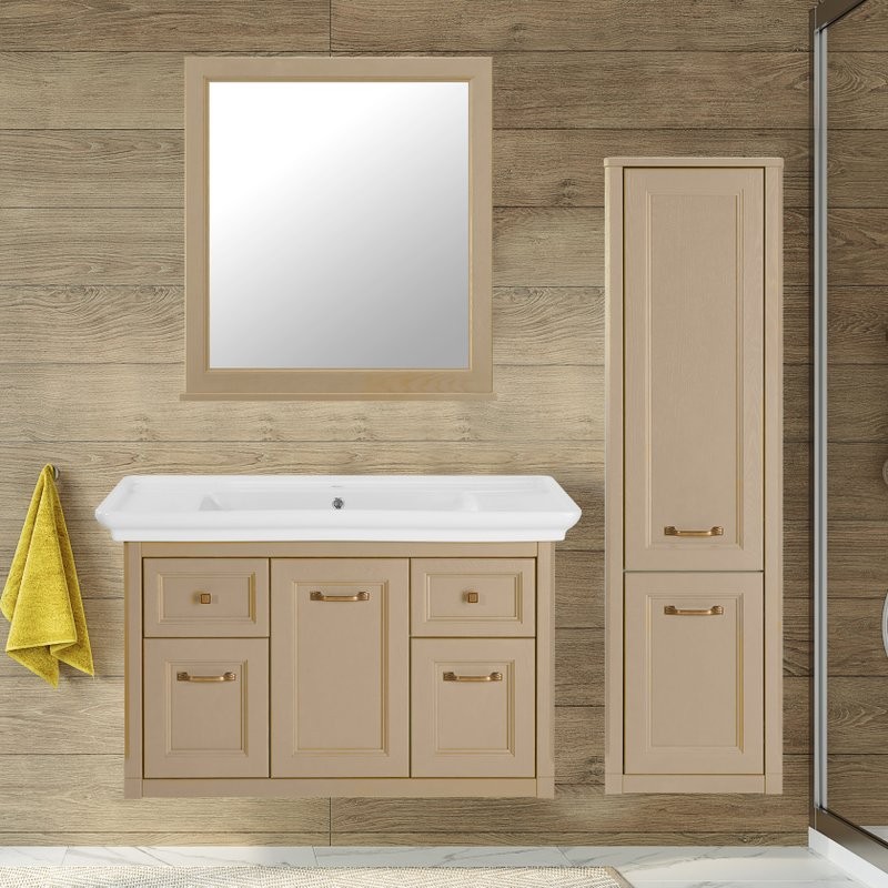 Мебель для ванной комнаты ASB-Woodline Толедо 105 капучино