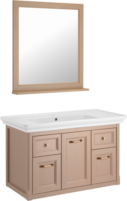 Мебель для ванной комнаты ASB-Woodline Толедо 105 капучино