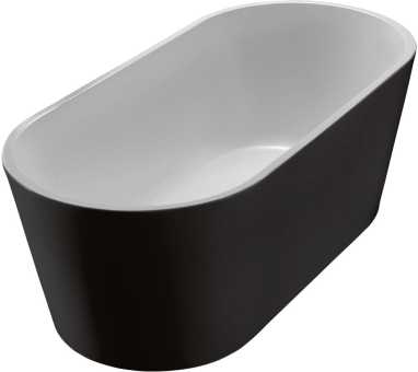 Акриловая ванна BelBagno BB71-1700-NERO-W0 170x80 белый глянец/чёрная матовая
