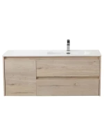 Тумба с раковиной BelBagno Kraft R, 100 2 ящика, дверца, rovere galifax bianco