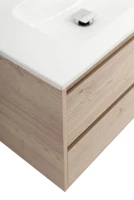 Тумба с раковиной BelBagno Kraft R, 100 2 ящика, дверца, rovere galifax bianco