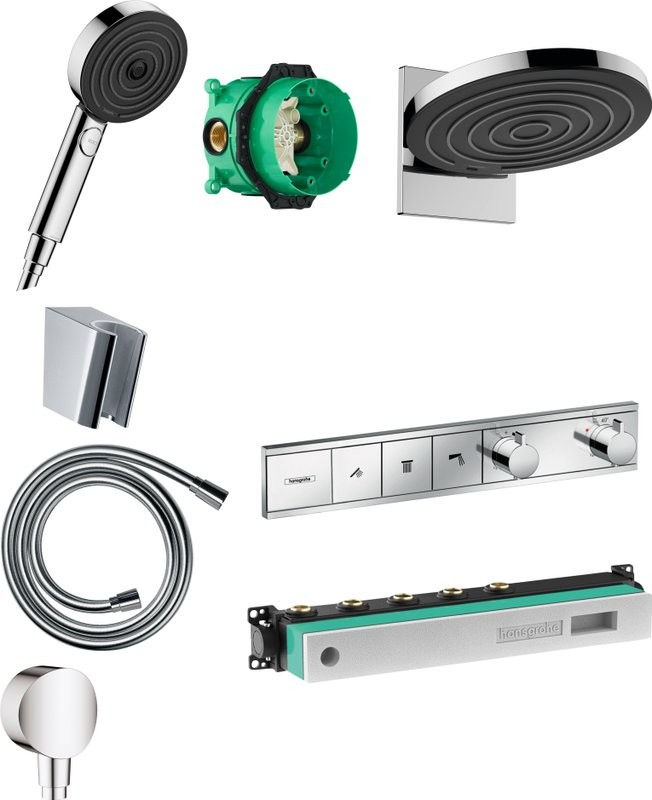 Душевой комплект Hansgrohe Pulsify Pulsify 24150000 + 24100000 + 28331000 + 28276000 + 26453000 + 15381000