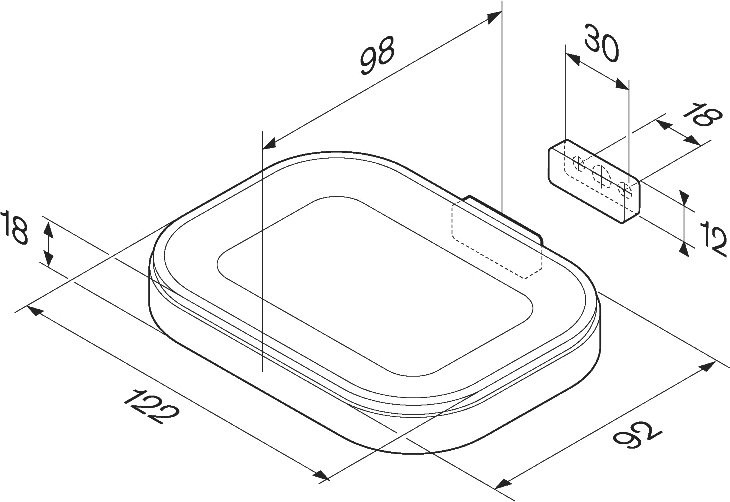 Набор Стакан AM.PM Func A8F34300 + Мыльница A8F34200
