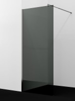 Душевая перегородка Wasserkraft Rur 30W 100 см, профиль графит, стекло тонированное