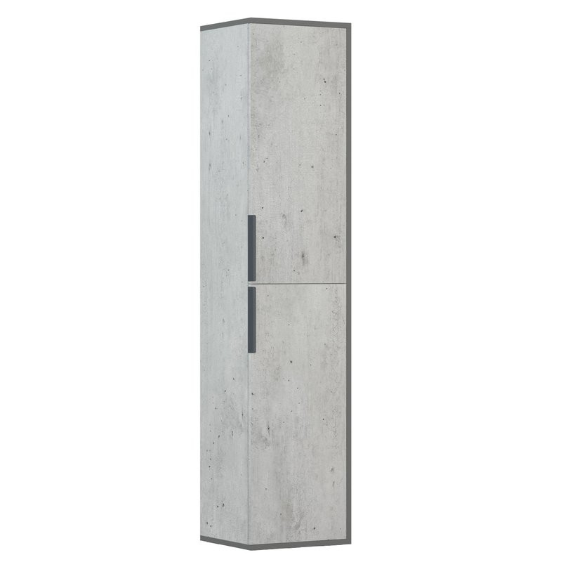 Шкаф-пенал для ванной Corozo Грэмми 35 подвесной, метрополитен грей