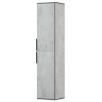 Шкаф-пенал для ванной Corozo Грэмми 35 подвесной, метрополитен грей