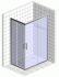 Душевой уголок STWORKI Карлстад 100x80 см профиль хром матовый, стекло матовое, прямоугольный