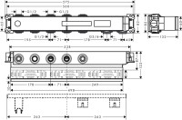 Душевой комплект Hansgrohe Rainmaker Select 300 E 300 (3 jet) 26468000 + 26530000 + 28272000 + 15356000