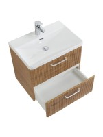 Тумба с раковиной BelBagno Due 50 ручки белые, rovere nature