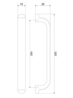 Тумба с раковиной BelBagno Due 50 ручки белые, rovere nature