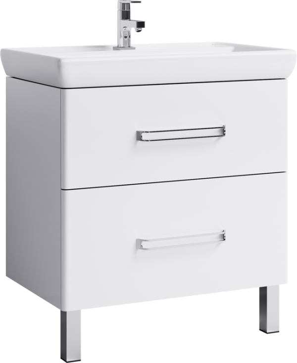 Тумба с раковиной Aqwella Neo 80 напольная