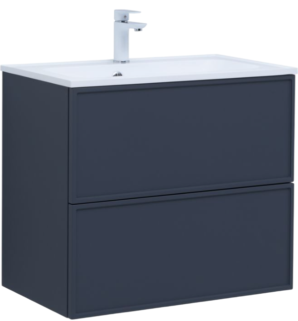 Тумба под раковину без столешницы Aquanet Арт 75 подвесная, маренго