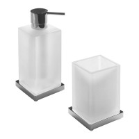 Набор Стакан Colombo Design Look B1641.000 + Дозатор B9317.000 Набор Стакан Colombo Design Look B1641.000 + Дозатор B9317.000