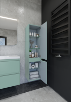 Шкаф-пенал для ванной Caprigo Forte 35 R селесте