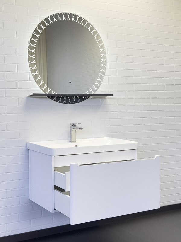 Мебель для ванной комнаты Comforty Арзамас 80 подвесная, матовая белая