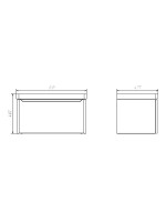 Мебель для ванной комнаты Comforty Арзамас 80 подвесная, матовая белая